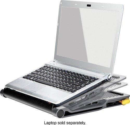 Targus - Chill Mat+ Laptop Cooling System with 4-Port USB Hub - Gray